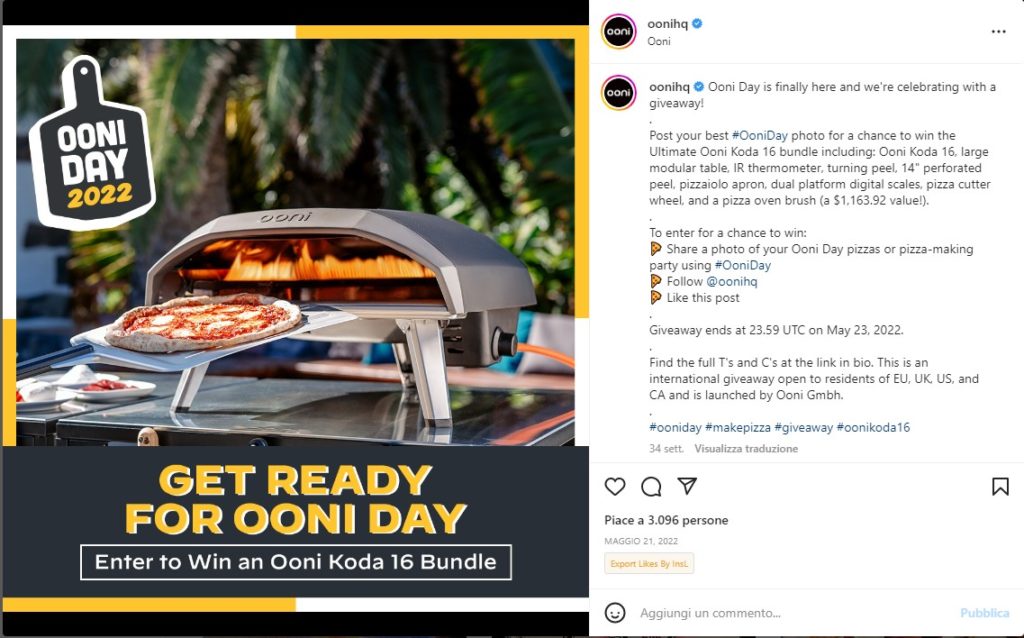 Instagram Contest #OONIDAY: post your contribution