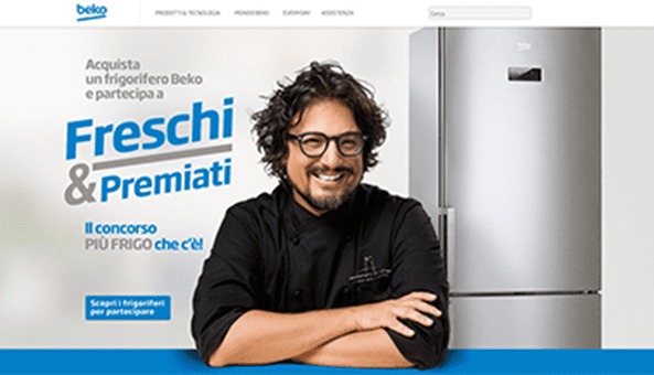 Concorso online con estrazione finale FRESCHI & PREMIATI di Beko