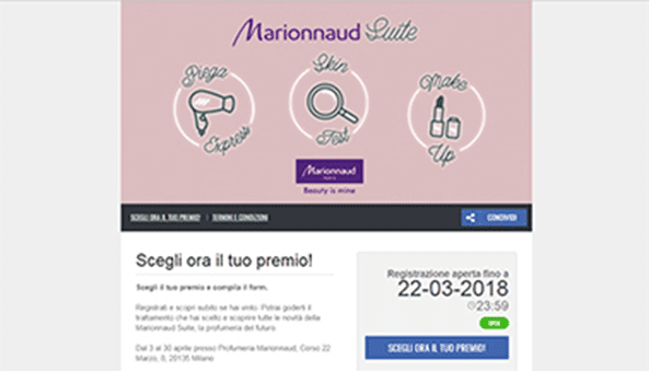 MARIONNAUD SUITE CONTEST