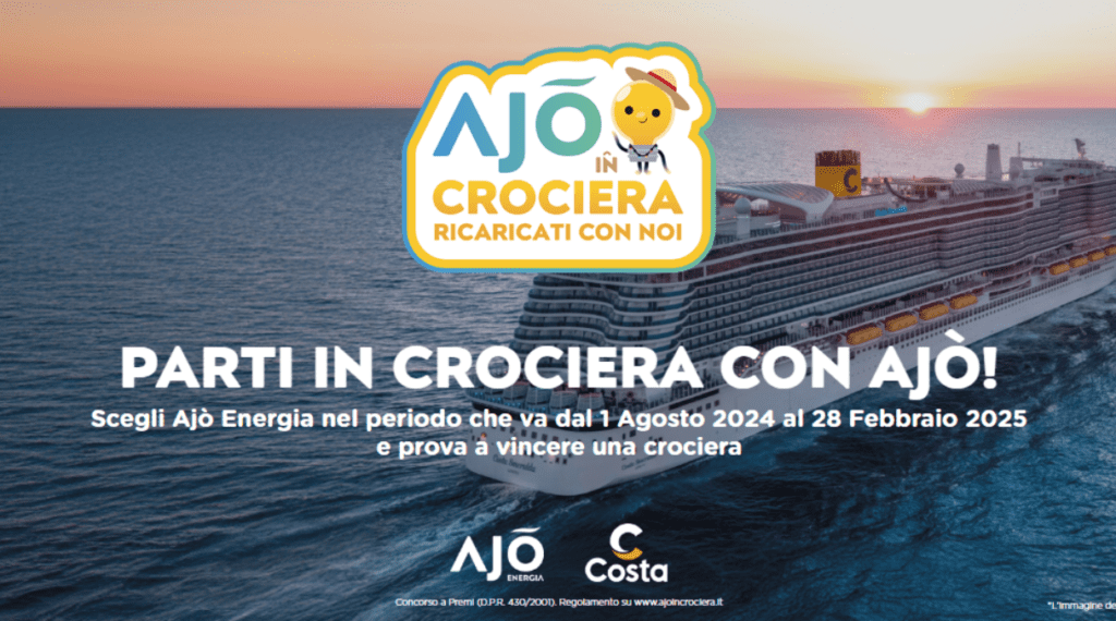 Concorso a premi AJÒ IN CROCIERA